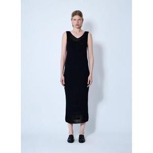 26 SS 막스마라 여성 발루아 크로셰 미디 원피스 max0260014blk