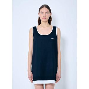 26 SS 미우미우 여성 니트와 포플린 미니 원피스  miu0259001blu