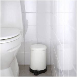 이케아 토프탄 휴지통 4L 화이트 지름19x27cm 청소 세탁 빨래