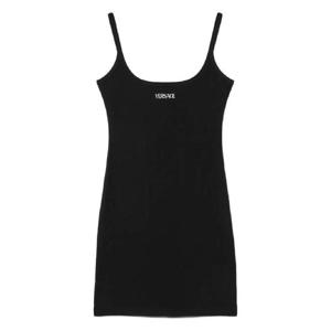 26 SS 베르사체 로고 자수 탱크 드레스 10205121A15461 TP439273162
