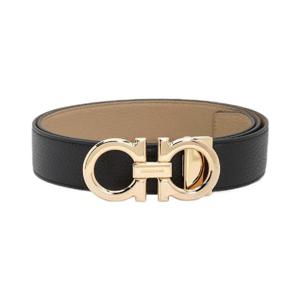 페라가모 간치니 리버시블 벨트 프리컷팅 블랙 679710-764161