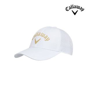 캘러웨이 웨이브 캡 남성용 골프모자 화이트/베이지
