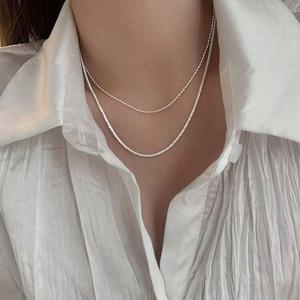 심플 레이어드 목걸이 블링 얇은줄목걸이 샤이닝 데일 체인목걸이 펄목걸이 레이어드목걸이 데일리목걸이 여름목걸이 목걸이줄 기본목걸이 심플목걸이