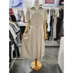 밸리걸 세이브존01 백밴딩 바스락 반팔 롱원피스 821010