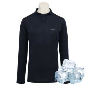 여자 여름 아이스 쿨 등산 긴팔 티셔츠 DWW-MOS-412-네이비