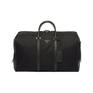 프라다 리나일론 앤 사피아노 레더 더플백 블랙 2VC013-2DMH-F0002