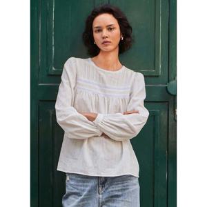 [플랙진]여성 노스텔지아 레이스 블라우스 (PWTF3BLL05W)