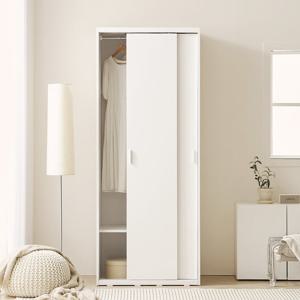 아씨방가구 모던 빅 원룸 수납 슬라이딩 긴 옷장 800