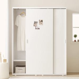 아씨방가구 모던 빅 와이드 미닫이 행거형 슬라이딩 옷장 1600