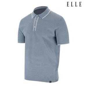 엘르골프 세이브존01 남성 투톤 조직감 폴로 스웨터 6L33601 809