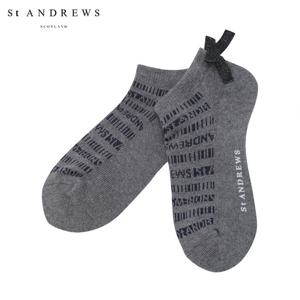[세인트앤드류스] 여성 레터링 리본 단목 양말