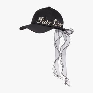 페어라이어 여성 로고 볼륨 자수 포인트 캡 (블랙)