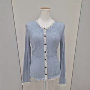 [나인스텝]레이스단추니트 N25NW5113 BU_YS