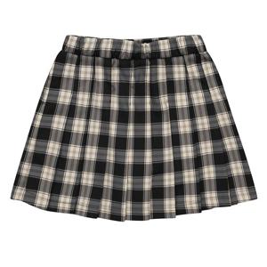 [소이][소이] 여아 밴딩 체크 플리츠 스커트 23F5851_BK