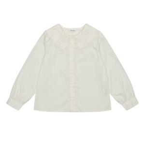 [에꼴리에][에꼴리에] 여아 레이스 빅카라 블라우스 23C5651_WT