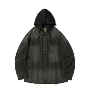 [인터크루]스톤워싱데님긴팔셔츠 D그레이 ITZ3YE31ADG