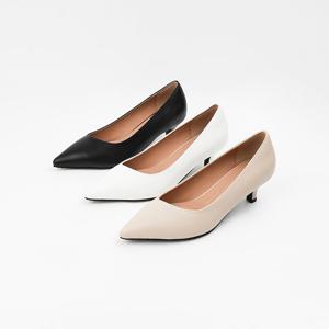 [신난다슈] 여성 구두 펌프스 힐 5cm 3종 여자 스틸레토 힐 소가죽 발편한 쿠션 BS25099