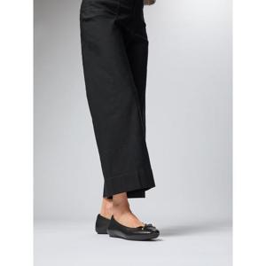 [핏플랍][삼성물산공식]여성 리본 레더 플랫슈즈_블랙 (FT59K2M105)