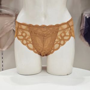 [트라이엄프] 딥브이 드리밍 리본 망사 레이스팬티 TEWPT711 BR