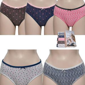 오마샤리프 편한 면스판 미디 여 삼각팬티 5P 여성