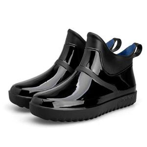 여자레인부츠 농사 일할때 숏장화 여자 레인 고무 부츠 검정색 장화