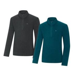 [콜핑]LD18 남자 겨울 가볍고 따뜻한 플리스 집업등산티 KVT0435M