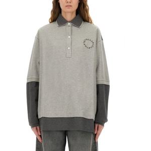 스텔라매카트니 로고 자수 오버사이즈 폴로 셔츠 6J0426 3SQA12