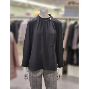 [트리아나]MARIO소고 하이넥 주름포인트 블라우스AJ1BA12