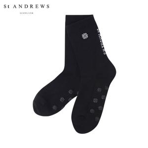 [세인트앤드류스] 남성 심볼 워딩 로고 소프트 울 장목 양말