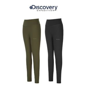 디스커버리 2025F W 겨울 DWLG92056 여성 우븐 하이브리드 기모 레깅스