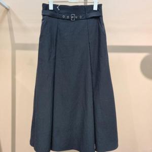 라티움 HC34 허리반밴딩 A라인플레어 헤이즐 가을  롱치마 T2533sk02