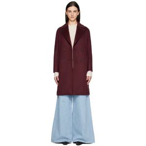 막스마라 재킷 버건디 아젠다 코트 252118F063015