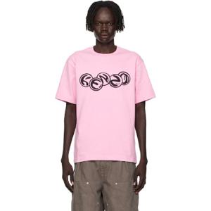 겐조 티셔츠 핑크 겐조 파리 겐조 파친코 클래식 티셔츠 252387M213014