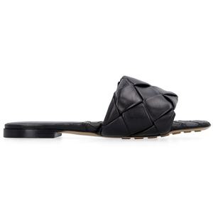 26 SS 보테가 베네타 BV 10mm 리도 플랫 샌들 블랙 608853VBSS0