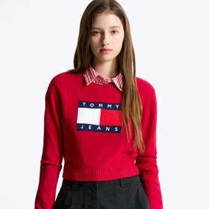 타미진스 여성 스파클 플래그 스웨터 T32F7KTO45TWT1