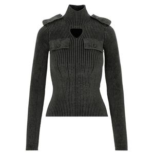 26 SS 보테가 베네타 리브드 니트 컷아웃 비스코스 스웨터 674811V1CP0