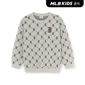 모노그램 전판 자가드 맨투맨 BOS (L.Sand)