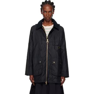 바버 재킷 네이비 하이클레어 왁스 재킷 252390F059001