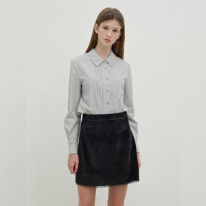 [올리브데올리브]레이스장식 벨벳 미니 스커트 OE5AS812