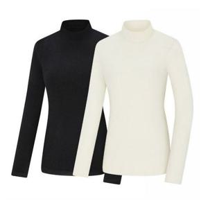 [콜핑]KFT4581W  여성 겨울 따뜻하고 포근한 느낌의 소재 기모 터틀넥 티셔츠