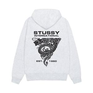 스투시 드래곤 후드 애쉬 헤더 1925166