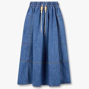 톰보이  스트링 데님 미들 스커트 (9105362109)