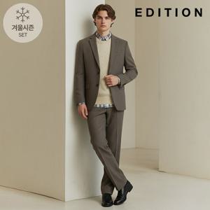 [에디션] 베이지 스트레치 포멀 셋업수트 (NED4KG1953_NED4PP1953_BE)