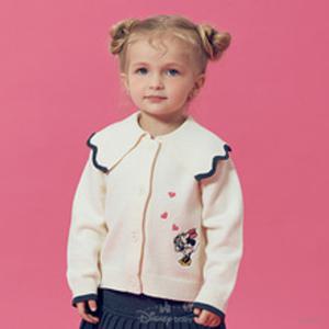 [디즈니베이비]미니물결카라가디건/79S521451-GR