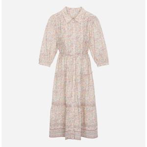 [써스데이아일랜드]카라 오픈형 플라워 원피스 T256MOP147W