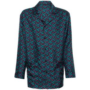 26 SS 베르사체 남성 Greca Signature  프린트 실크 트윌 셔츠 76I Z5I013 TP721445888