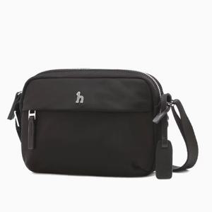 [헤지스ACC] 블랙 단색 나일론 미니 크로스백 HJBA5F720BK