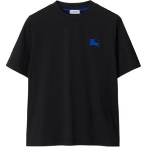 버버리 EKD로고 자수 코튼 블랙 여성 반팔 티셔츠  8084973