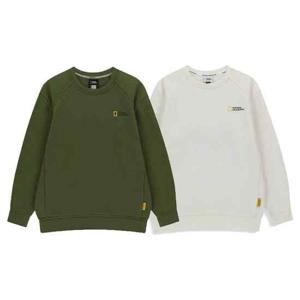 [내셔널지오그래픽키즈]K254USW940 시즌 백그래픽 맨투맨 (융기모) 2종택1