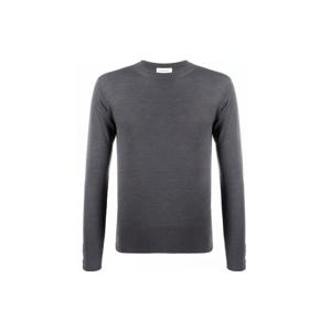 톰브라운 남성 삼선 백로고 울 그레이 니트 MKA279A 00014 035